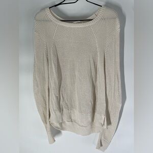 Athleta Cream Crew Neck Sweater